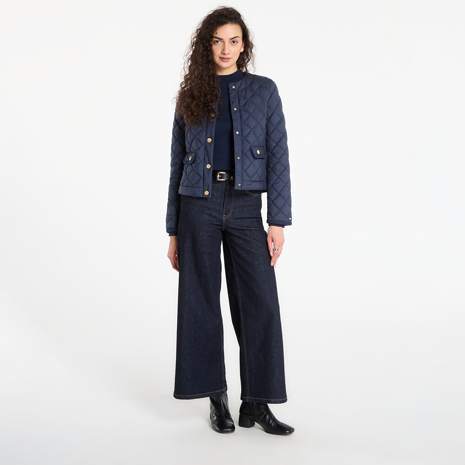 Jeans til kvinder Tommy Hilfiger Denim Rinse 70'S Wide Leg Hw Rinse