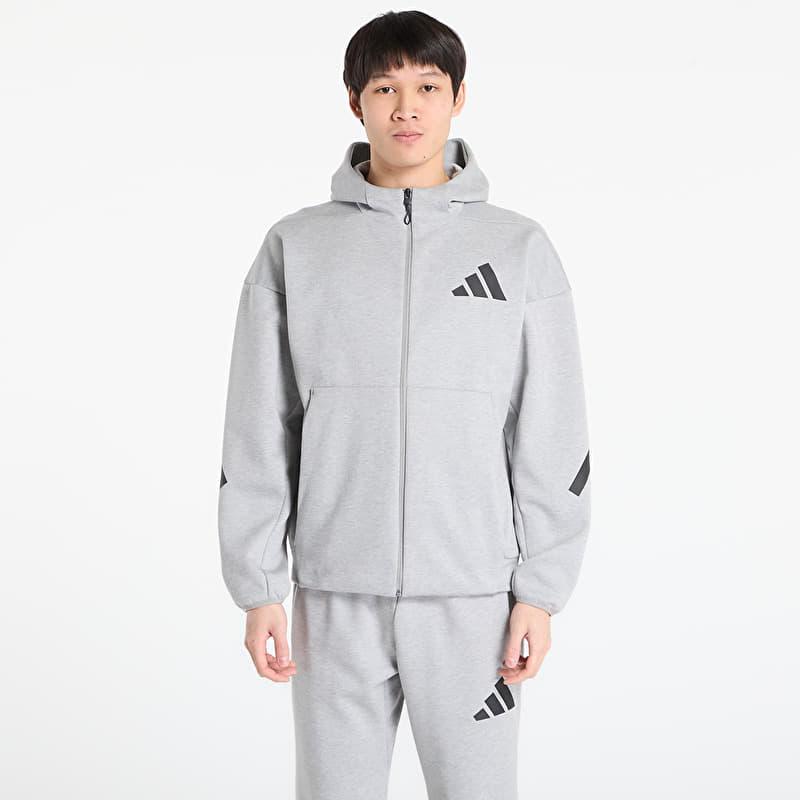 Mikina adidas Z.N.E. Full-Zip Hooded Track Jacket Medium Grey Heather