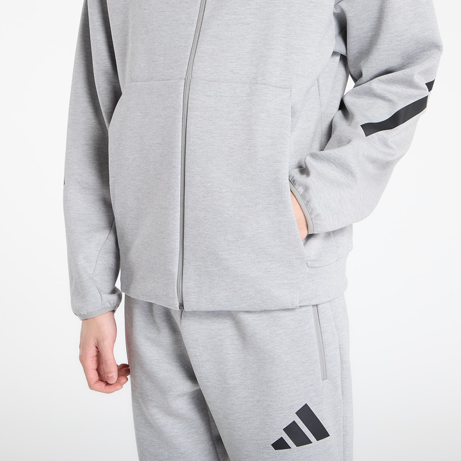 Φούτερ adidas M Z.N.E. Fz Medium Grey Heather