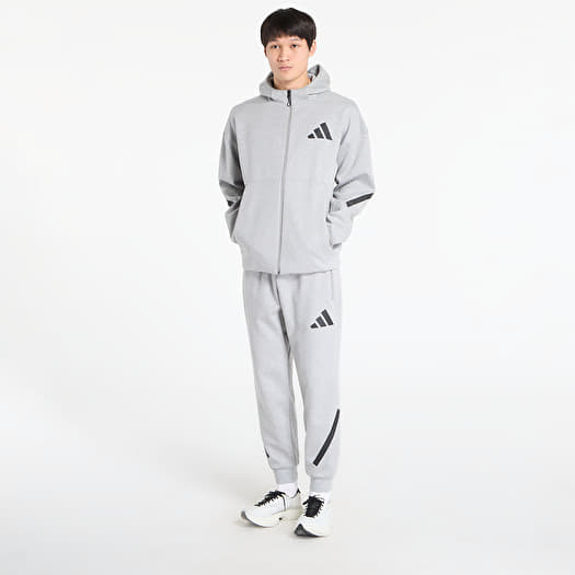 adidas Z.N.E. Full-Zip Hooded Track Jacket Medium Grey Heather