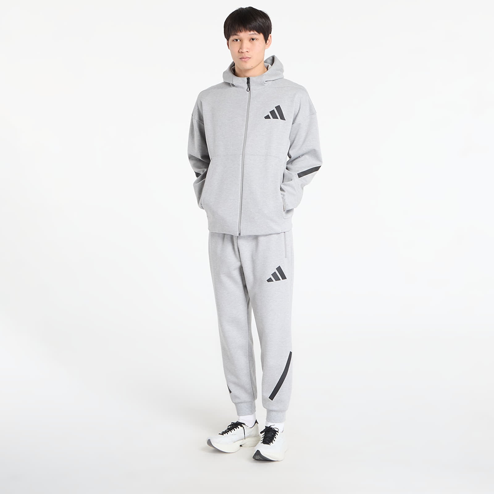 Φούτερ adidas M Z.N.E. Fz Medium Grey Heather