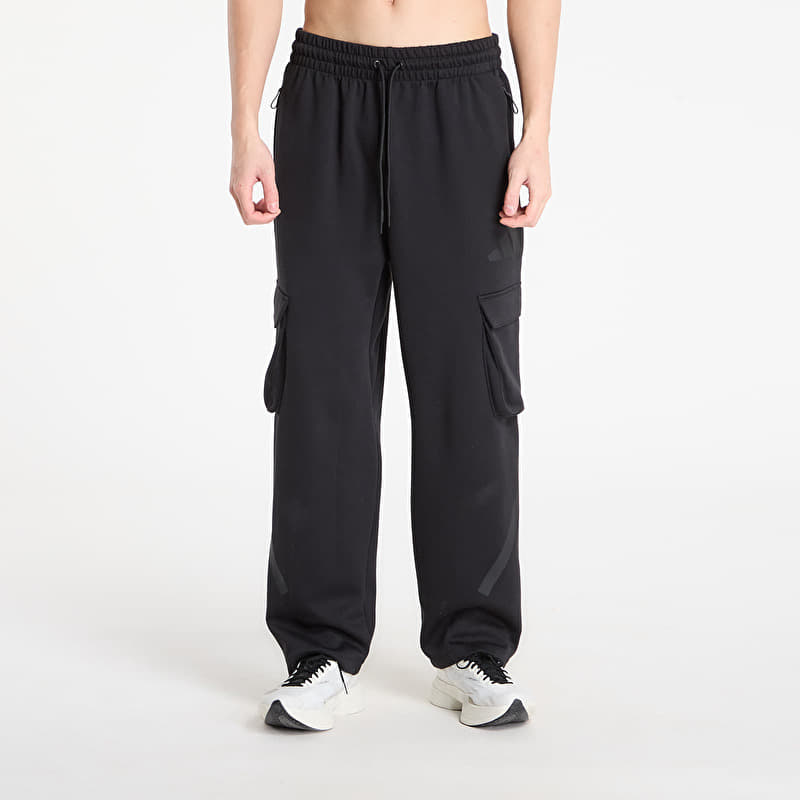 adidas Z.N.E. Open-Hem Cargo Tracksuit Bottoms Black
