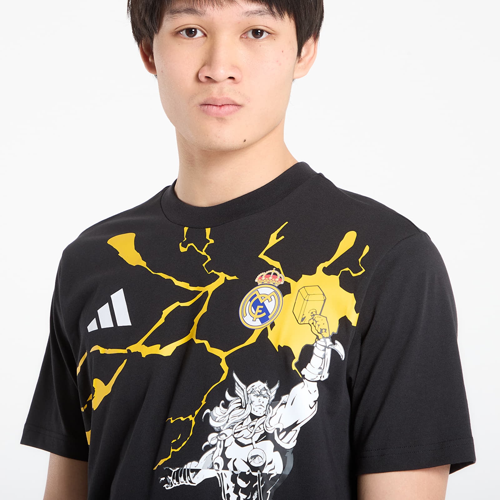 Magliette adidas Real Marvel Tee Black