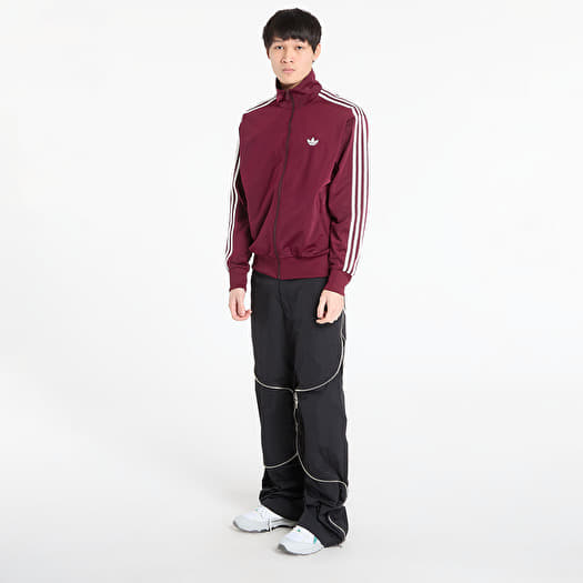 Hoodies and sweatshirts adidas Firebird Tt Maroon/ Off White