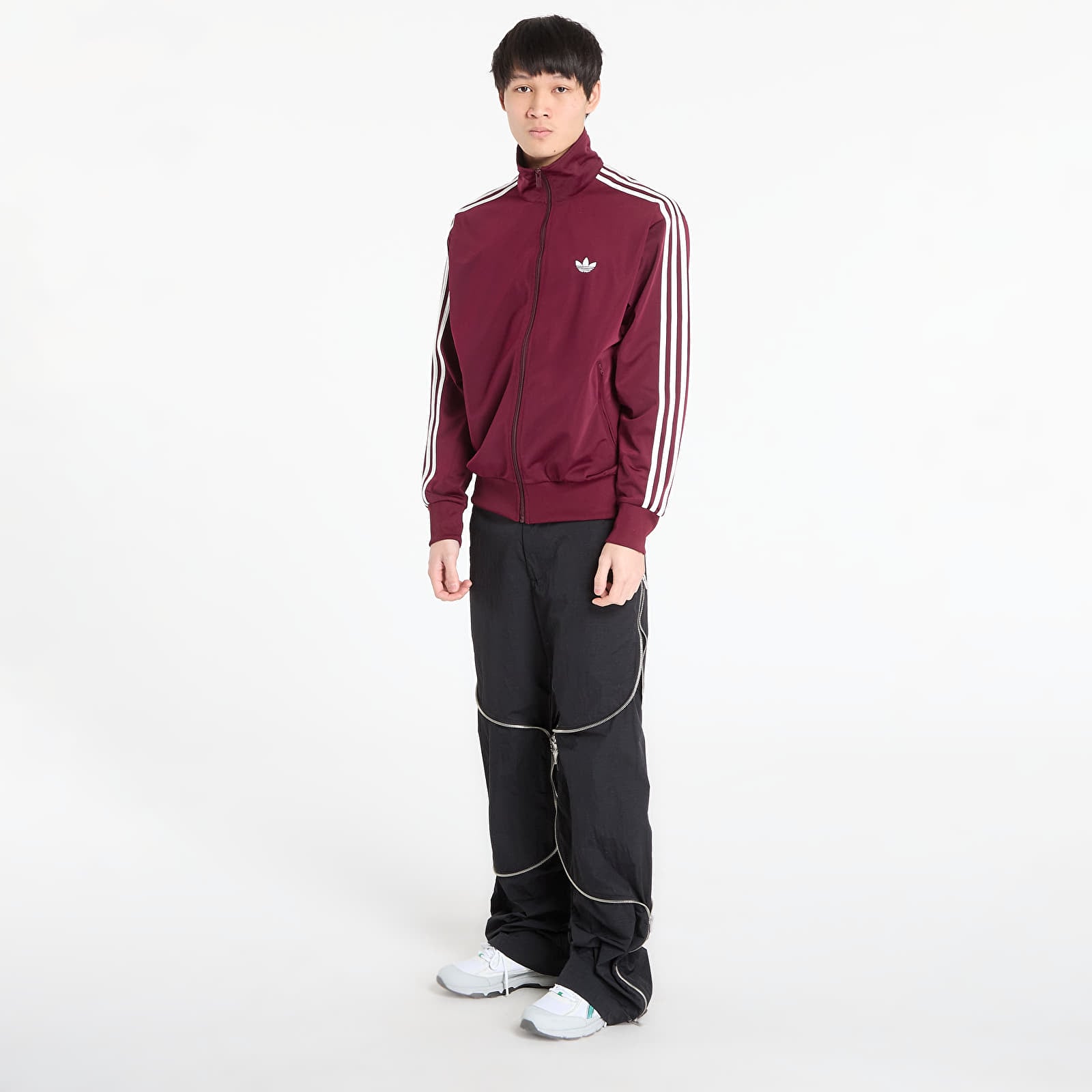 Регланы и толстовки adidas Firebird Tt Maroon/ Off White