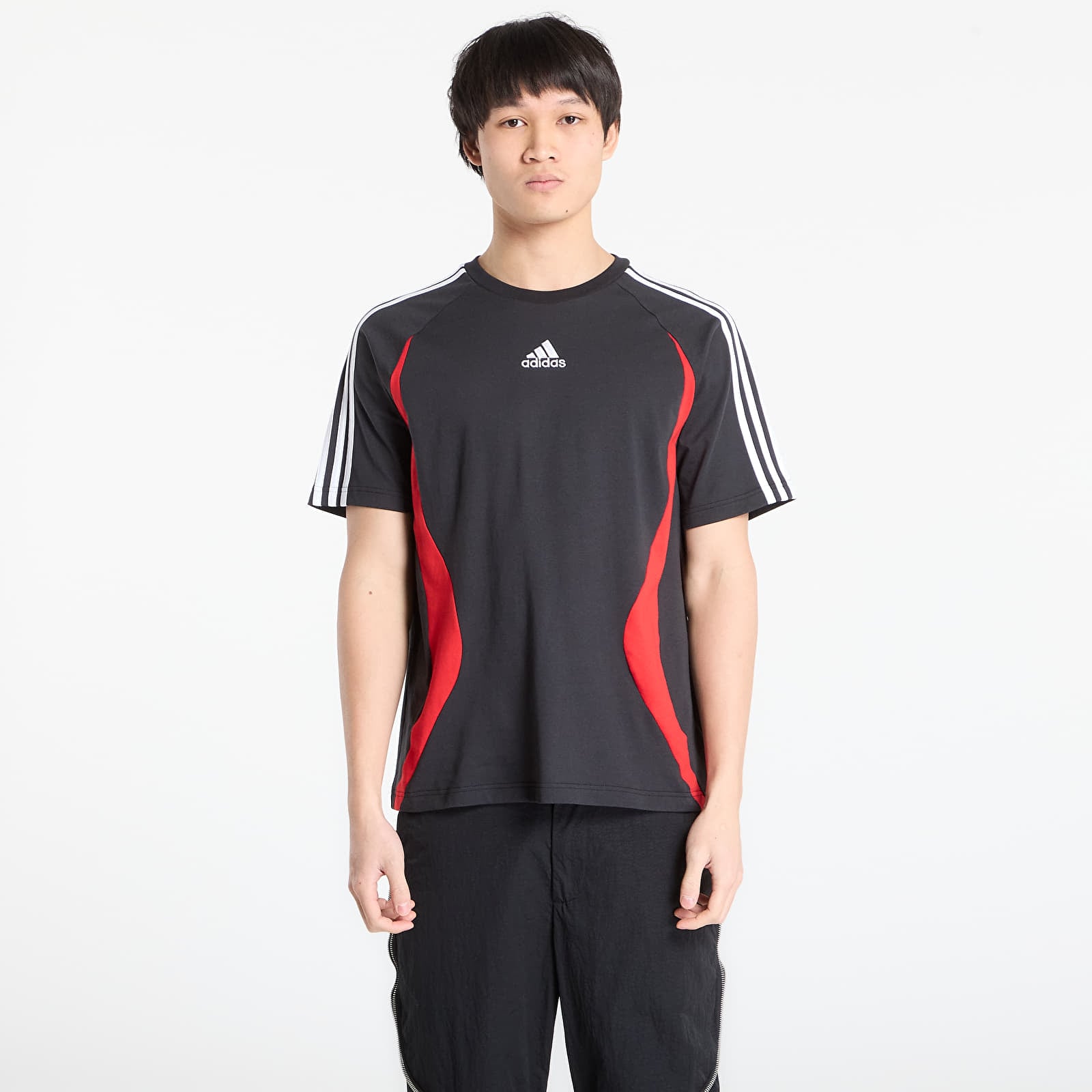 Magliette adidas Teamgeist Tee Black/ Better Scarlet