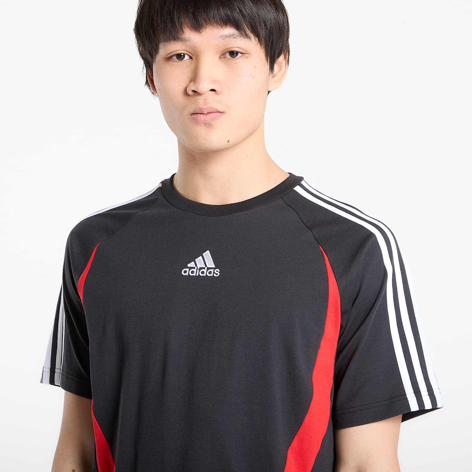 Magliette adidas Teamgeist Tee Black/ Better Scarlet