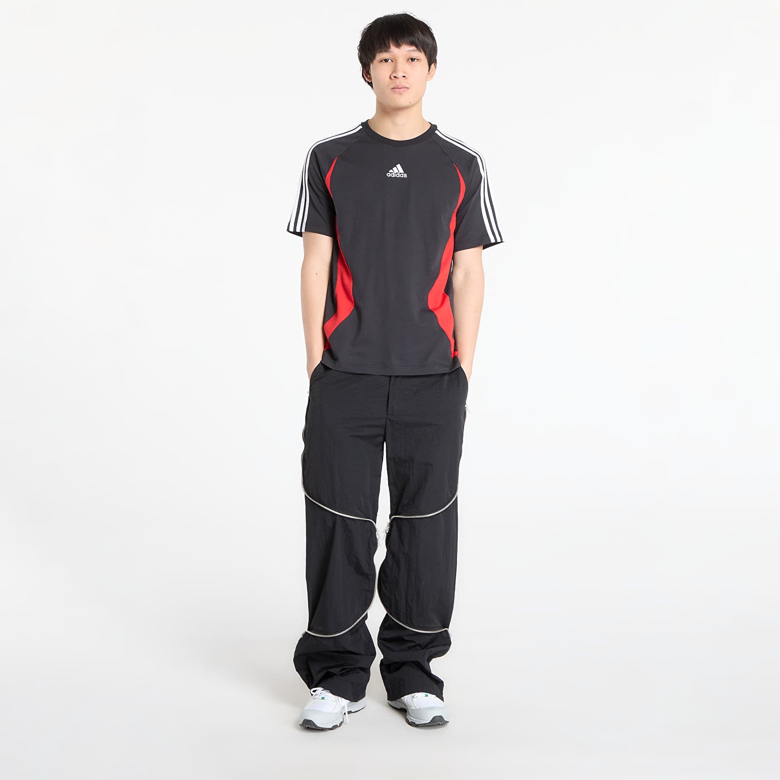 Magliette adidas Teamgeist Tee Black/ Better Scarlet
