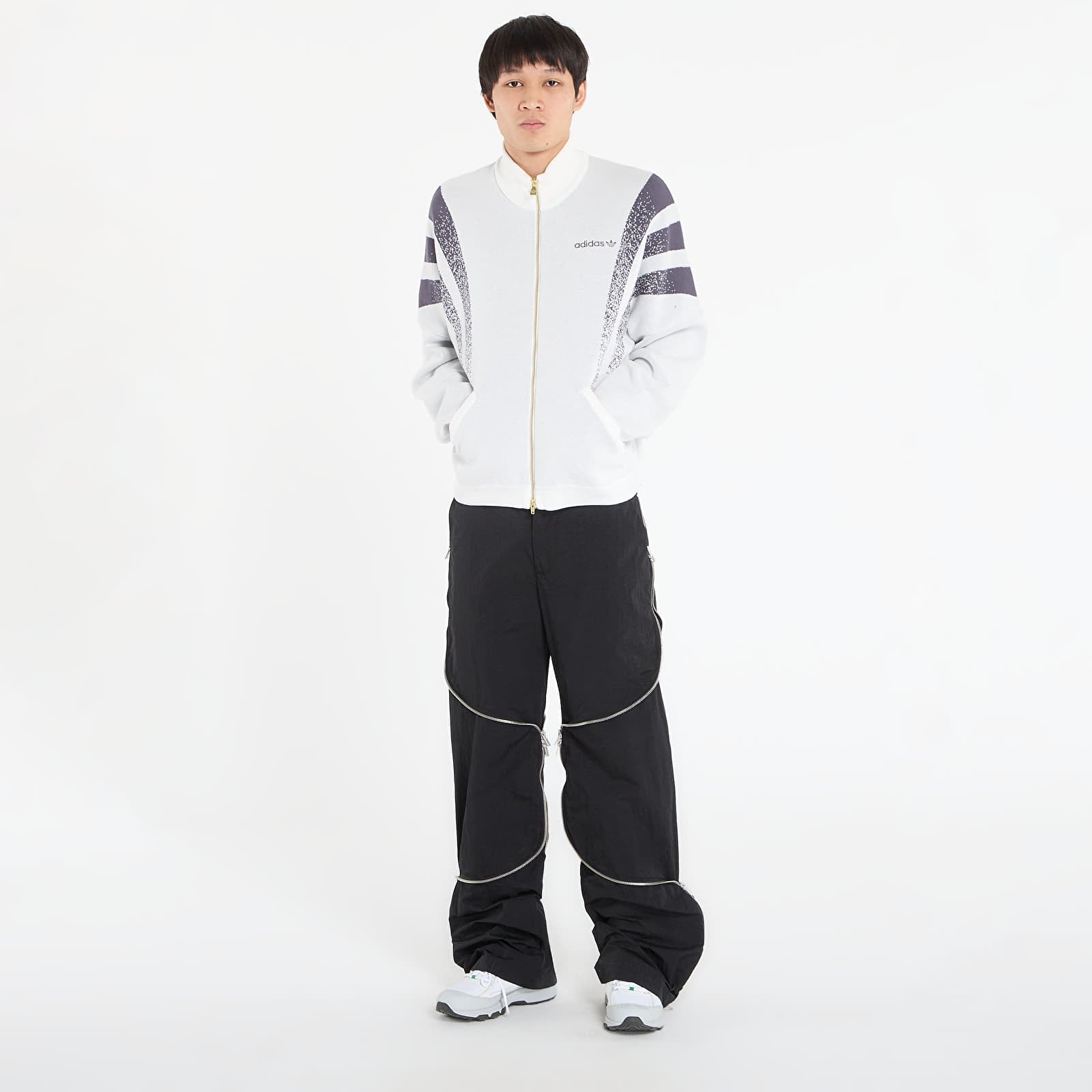 Hoodies och sweatshirts adidas Santiago Jacket Off White