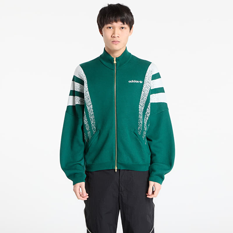 Takki adidas Santiago Loose Fully Fashion Knit Jacket Collegiate Green
