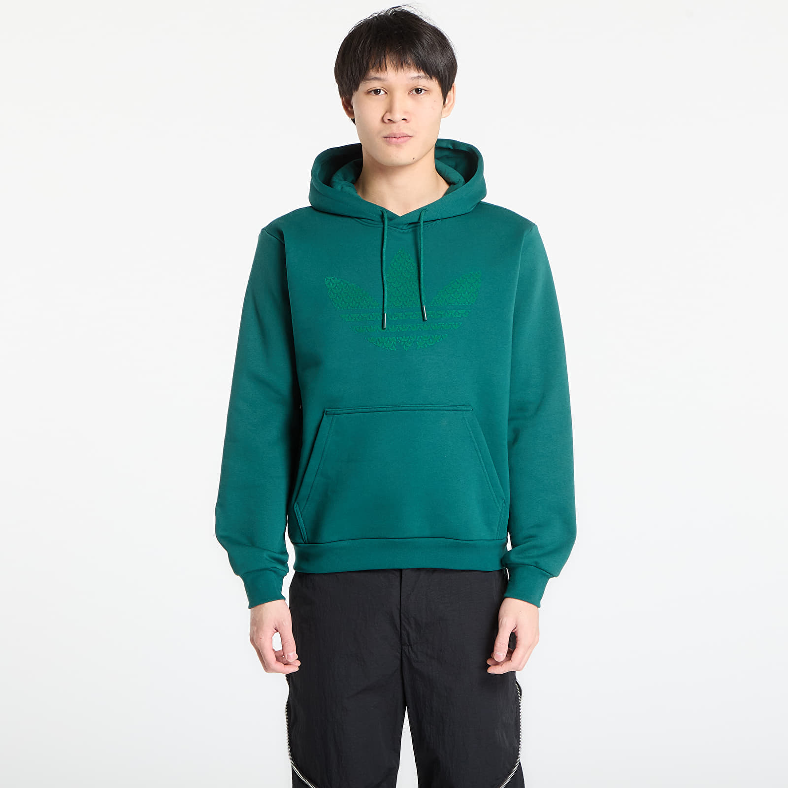 Sweatshirt adidas Monogram Hoodie Collegiate Green L