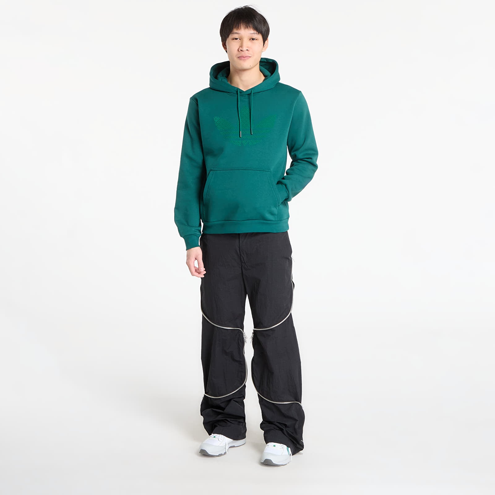 Hoodies e sweatshirts adidas Monogram Hoodie Collegiate Green