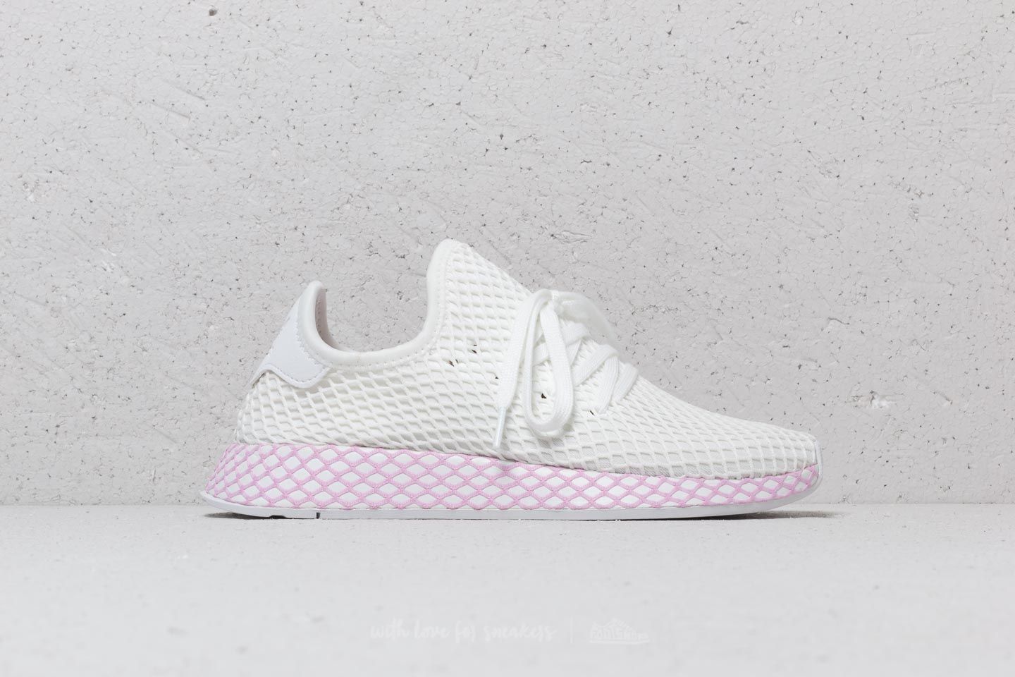 Naiste jalatsid adidas Deerupt W Ftw White/ Ftw White/ Core Lelil