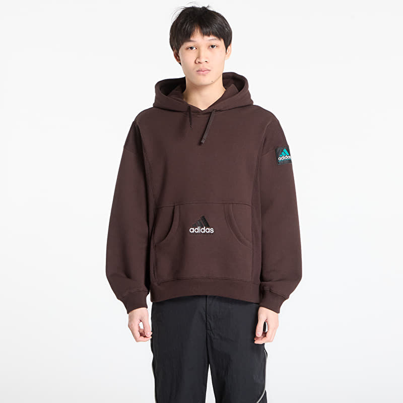 Sweatshirt adidas Equipment Ribbed Hoodie Aurora Coffee