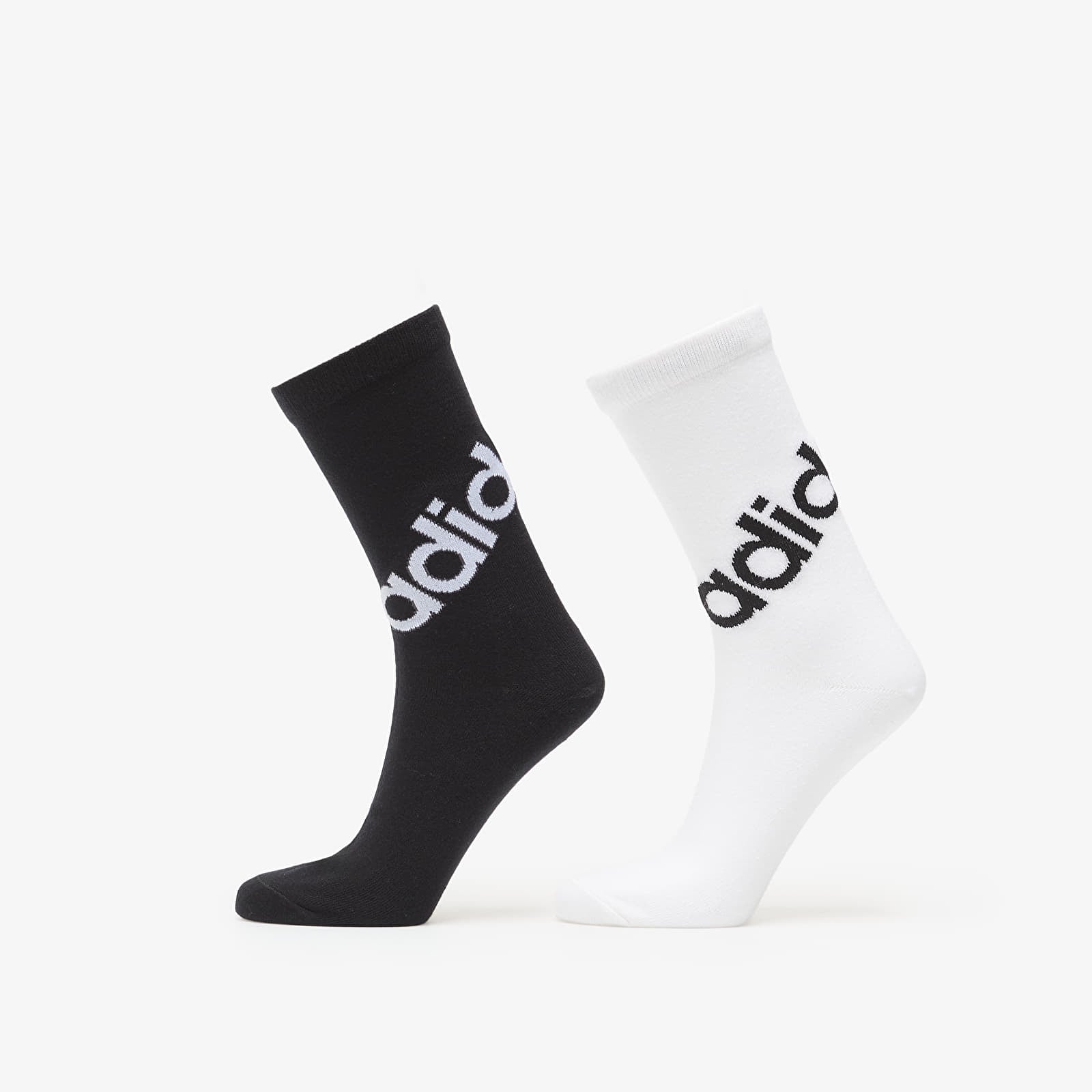 Herresokker adidas Linear Crew Sock 2P Black/ White