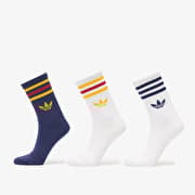 adidas 3S Crew Sock 3P White/ Dark Blue/ White