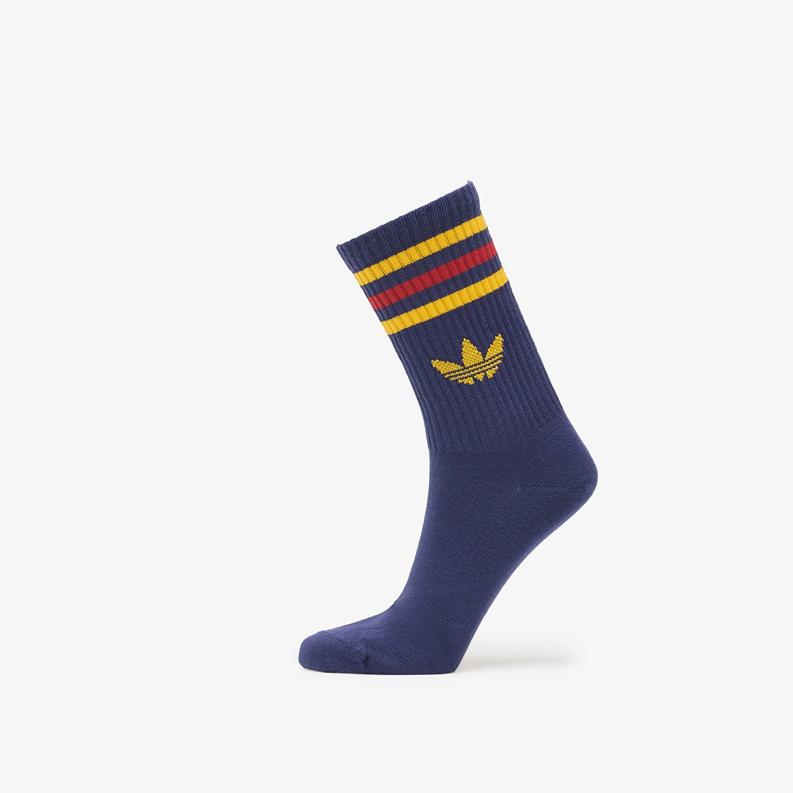 Men's socks adidas 3S Crew Sock 3P White/ Dark Blue/ White