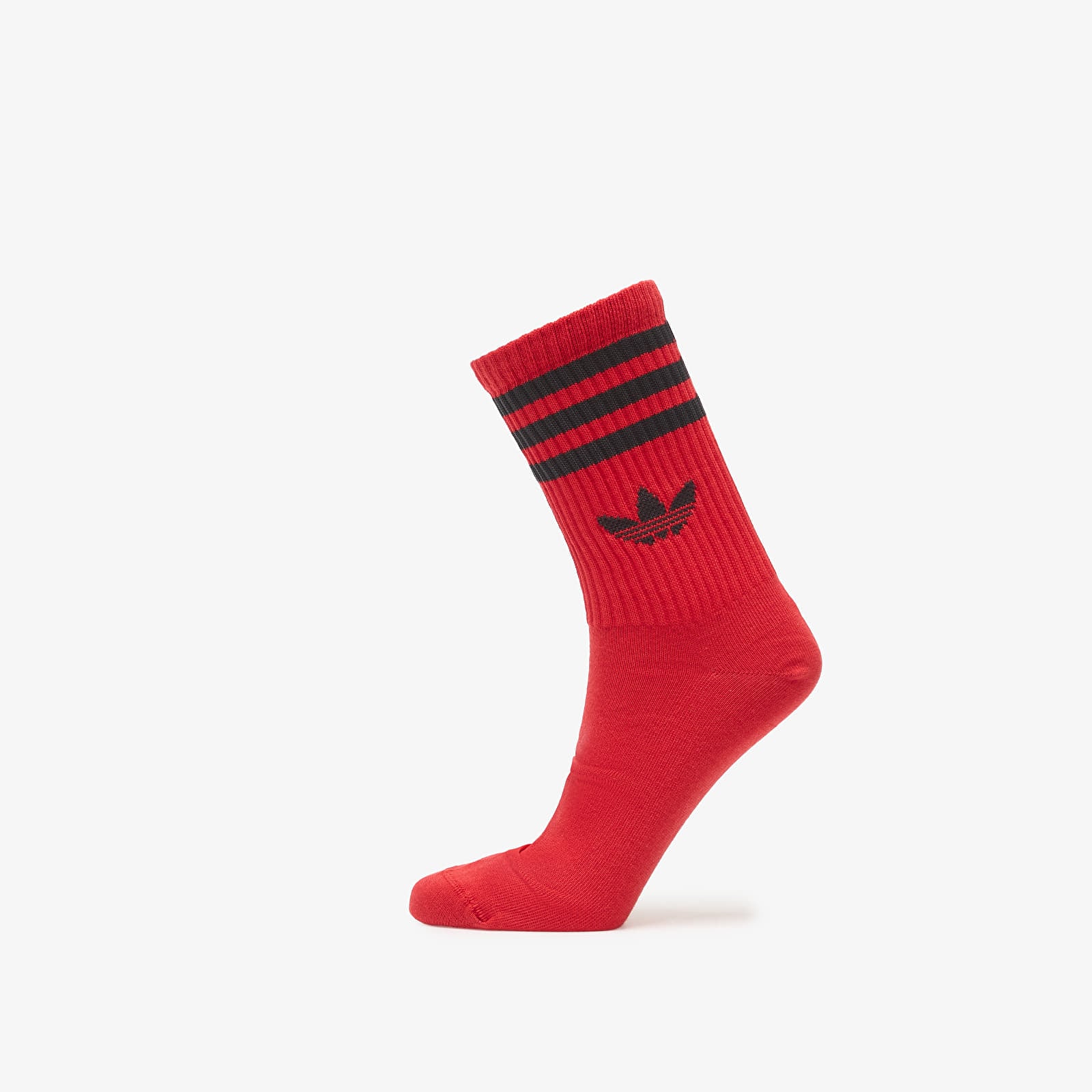 Men's socks adidas 3S Crew Sock 3P White/ Better Scarlet/ Black