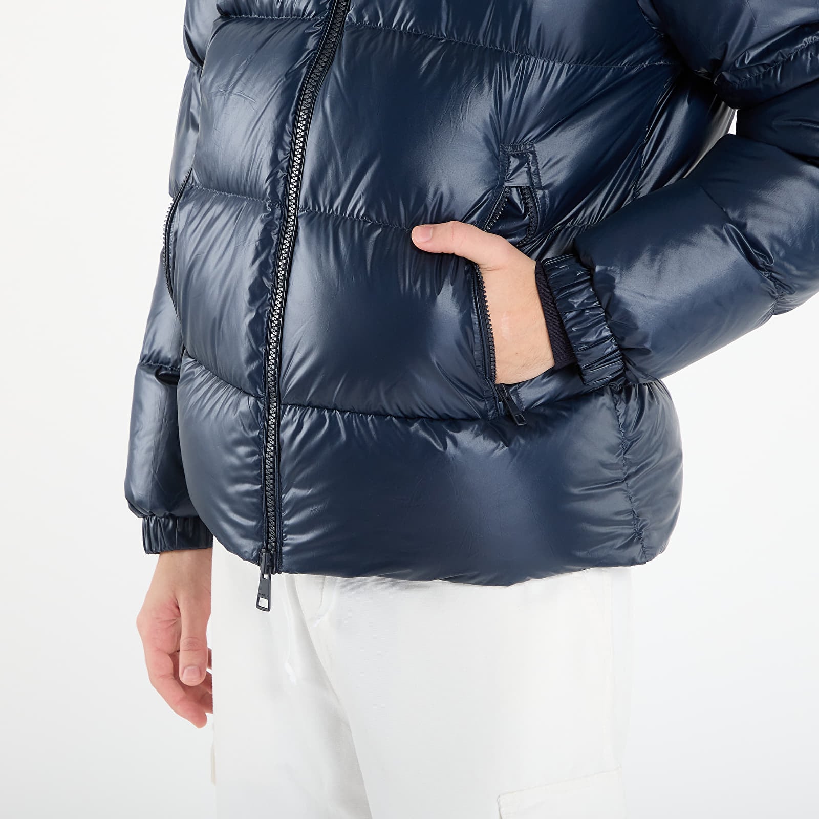 Herrenjacken Tommy Hilfiger Shiny Down Stand Puffer Dark Night Navy