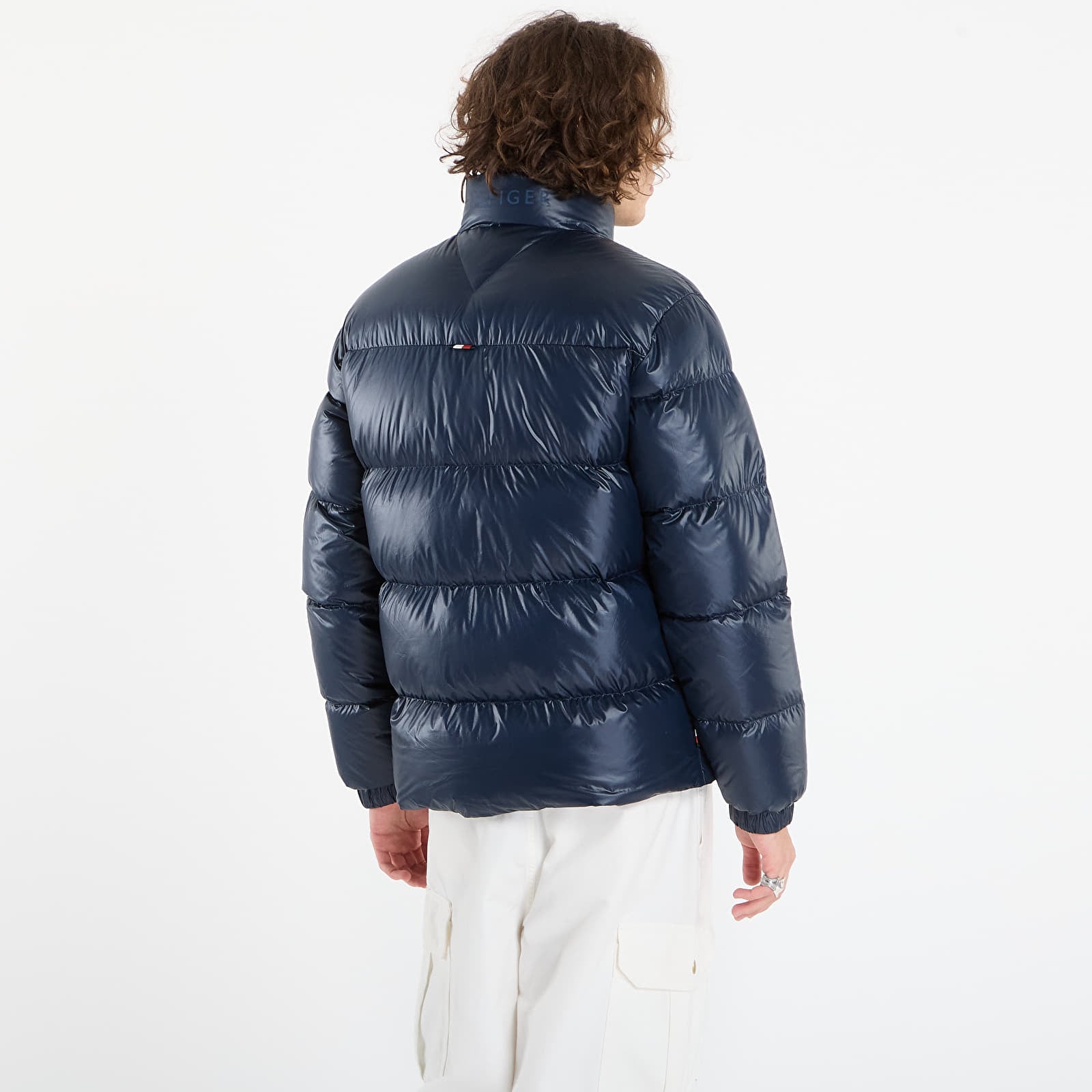 Herrenjacken Tommy Hilfiger Shiny Down Stand Puffer Dark Night Navy