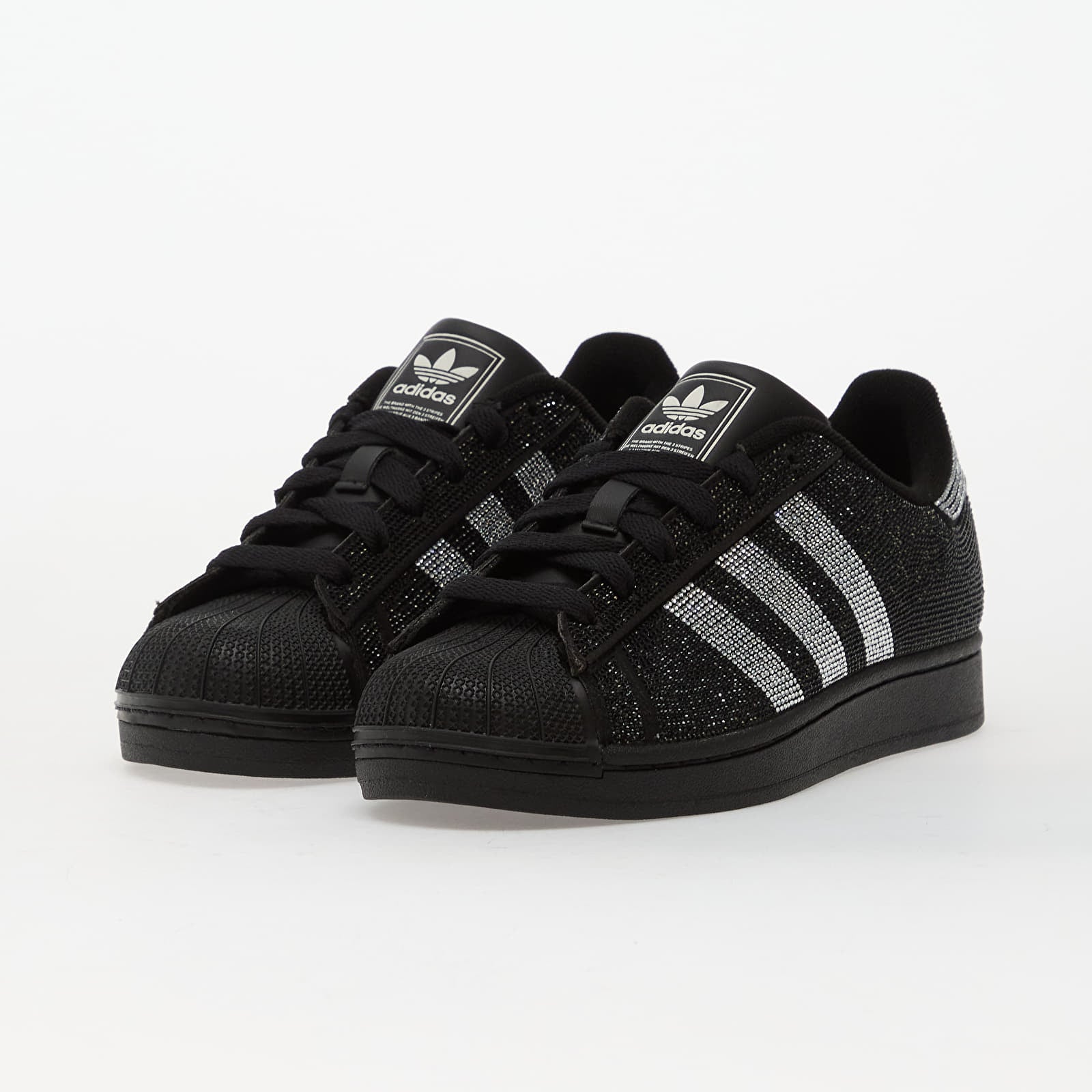 Women's shoes adidas Superstar II W Core Black/ Silver Metallic/ Off White
