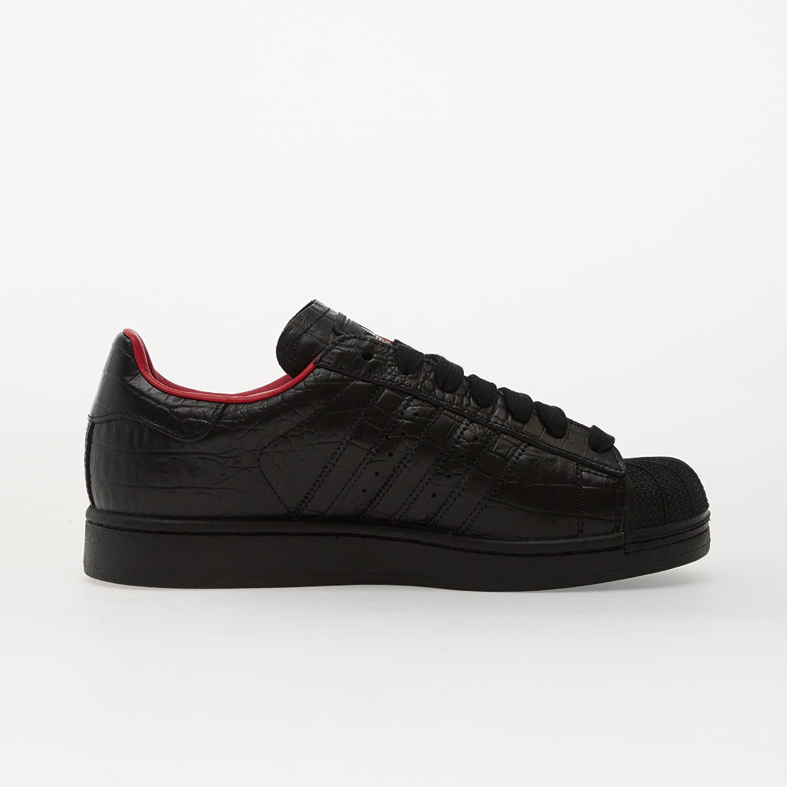 Men's shoes adidas Superstar II Core Black/ Core Black/ Better Scarlet