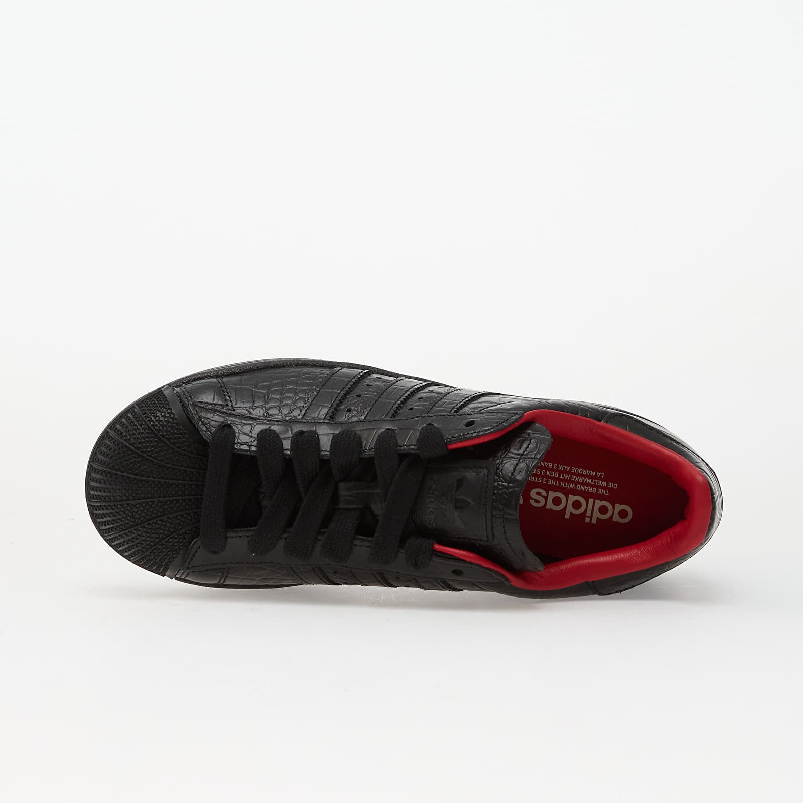 Men's shoes adidas Superstar II Core Black/ Core Black/ Better Scarlet
