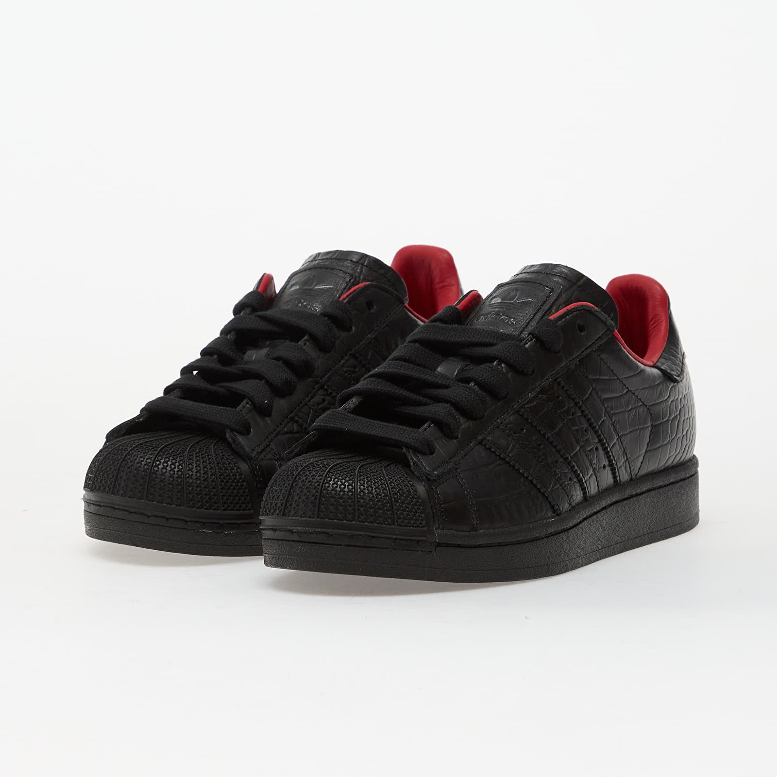 Men's shoes adidas Superstar II Core Black/ Core Black/ Better Scarlet