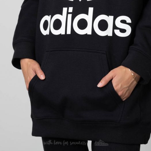 Hoodies and sweatshirts adidas Boyfriend Trefoil Hoodie Black Footshop