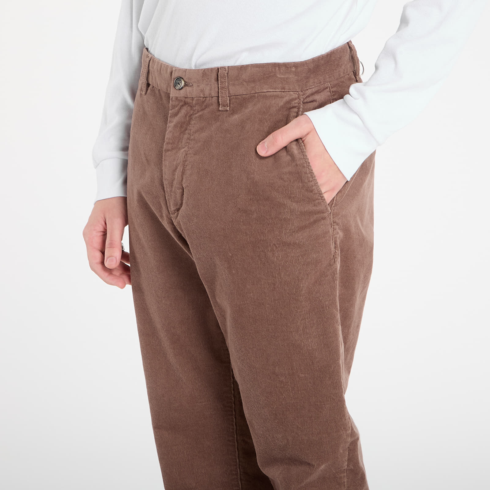 Byxor för män Tommy Hilfiger Denton Pd Corduroy Pants Dark Beige Cord