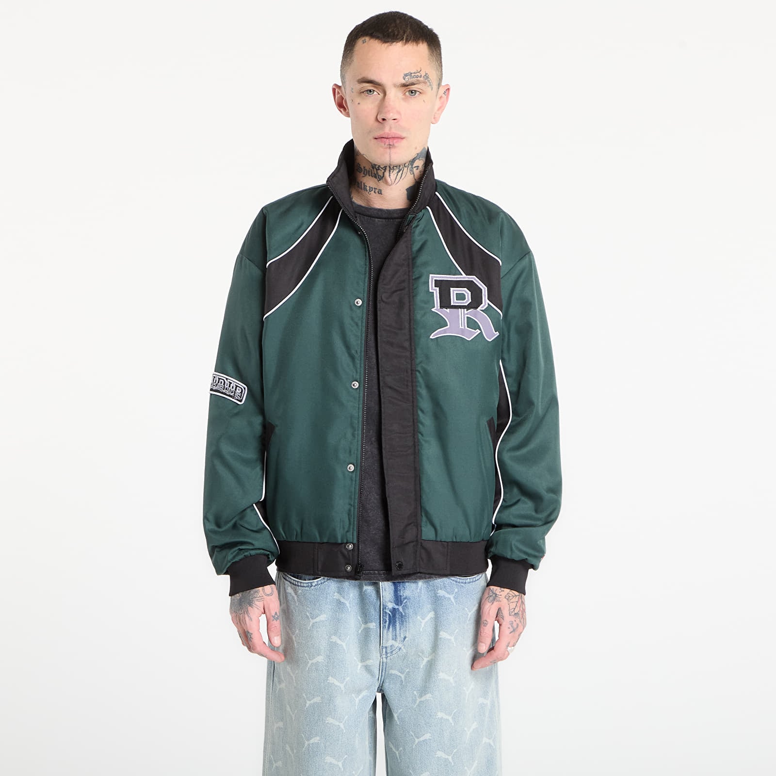 Giacche RIPNDIP Ripndip Athletics Race Jacket Sand/ Charcoal