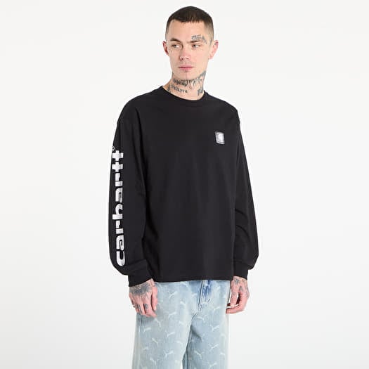 Camiseta Carhartt WIP L/S Archive Script T-Shirt UNISEX Black