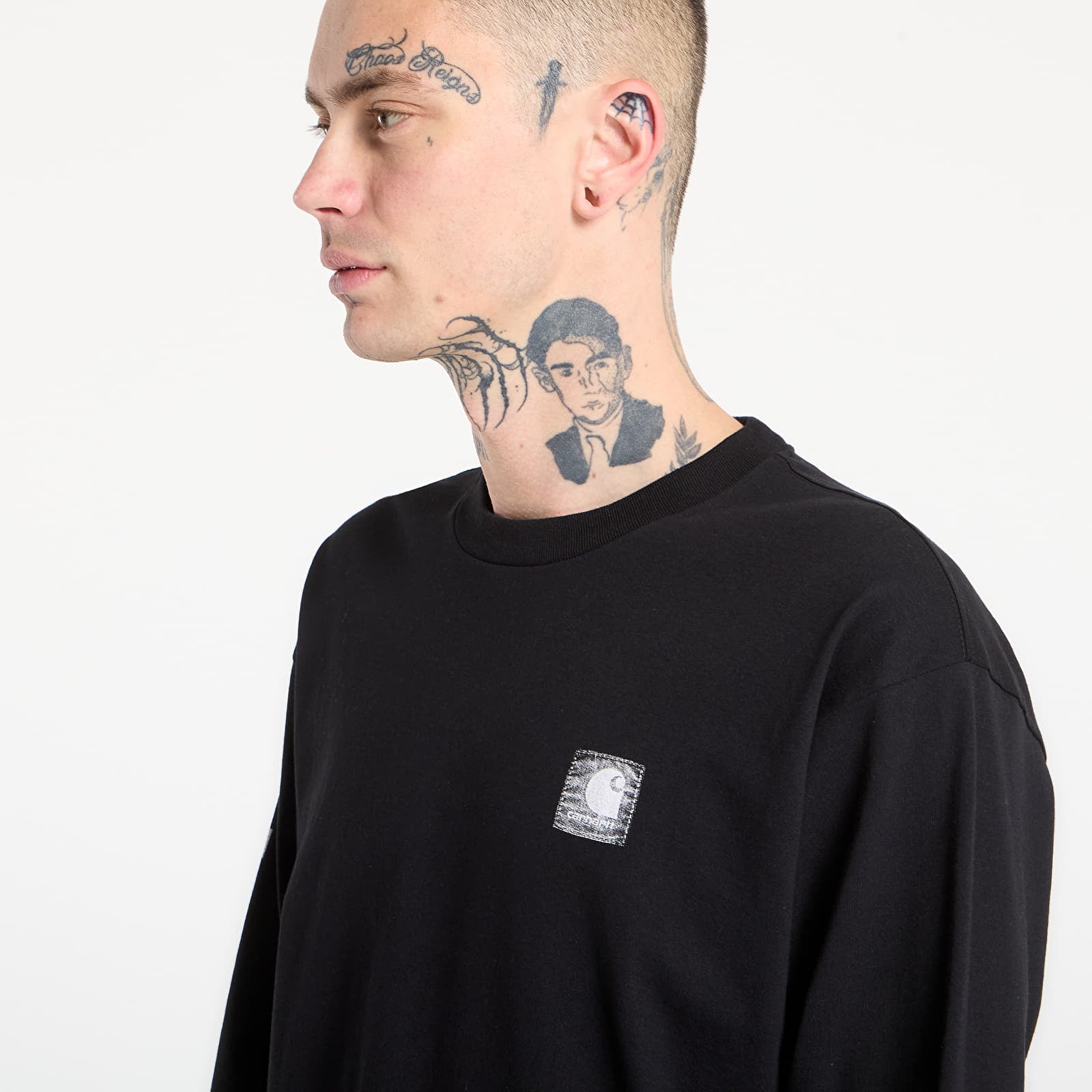 Тениски Carhartt WIP L/S Archive Script T-Shirt UNISEX Black