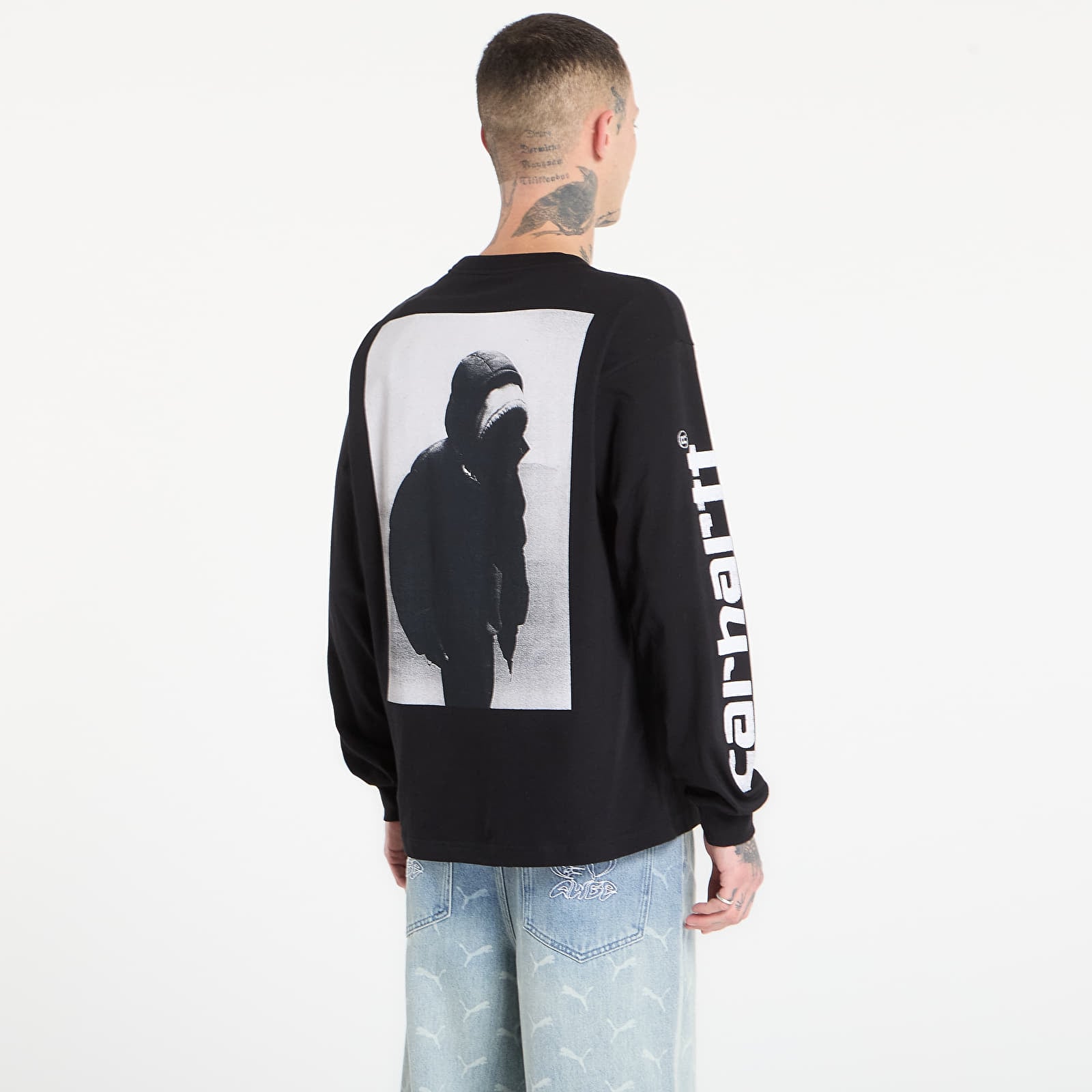 Тениски Carhartt WIP L/S Archive Script T-Shirt UNISEX Black