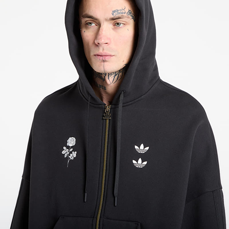 adidas Chavarria Heavyweight Zip Hoodie Black | Footshop