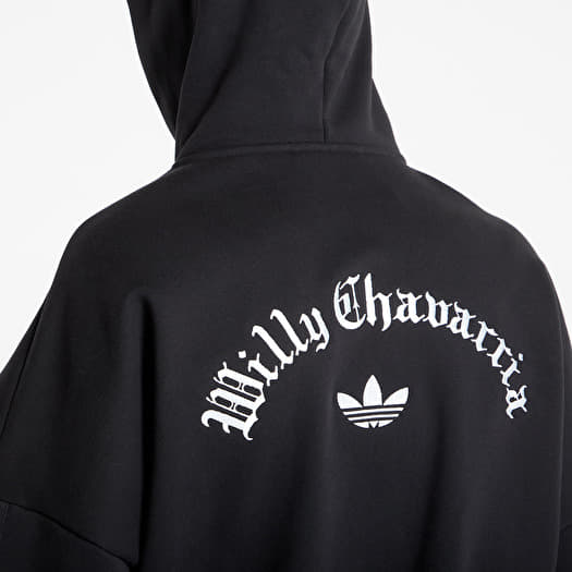 Men's hoodies adidas Chavarria Heavyweight Zip Hoodie Black