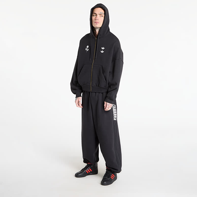 Men's hoodies adidas Chavarria Heavyweight Zip Hoodie Black