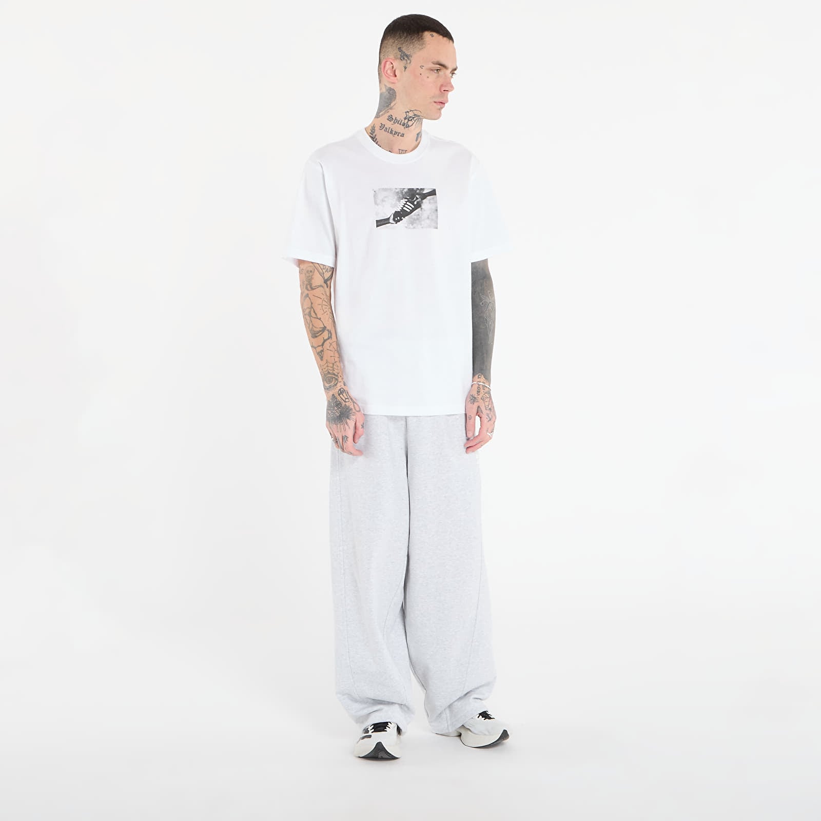 Magliette adidas Gfx T White