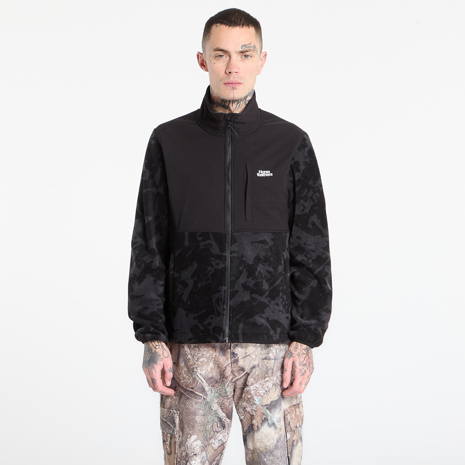 Mikiny Horsefeathers Duval Fleece Sweatshirt Asphalt