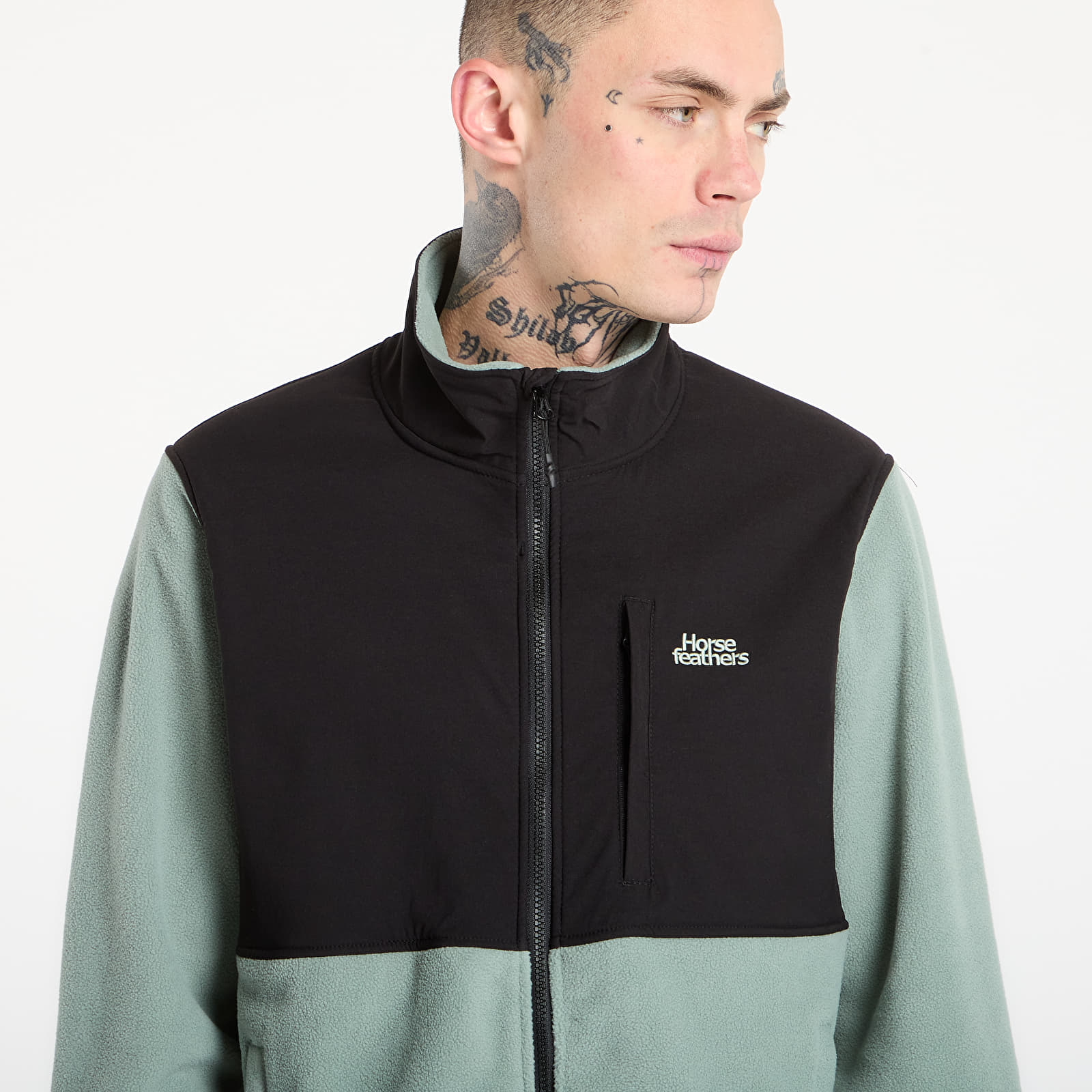 Mikiny Horsefeathers Duval Fleece Sweatshirt Iceberg Green