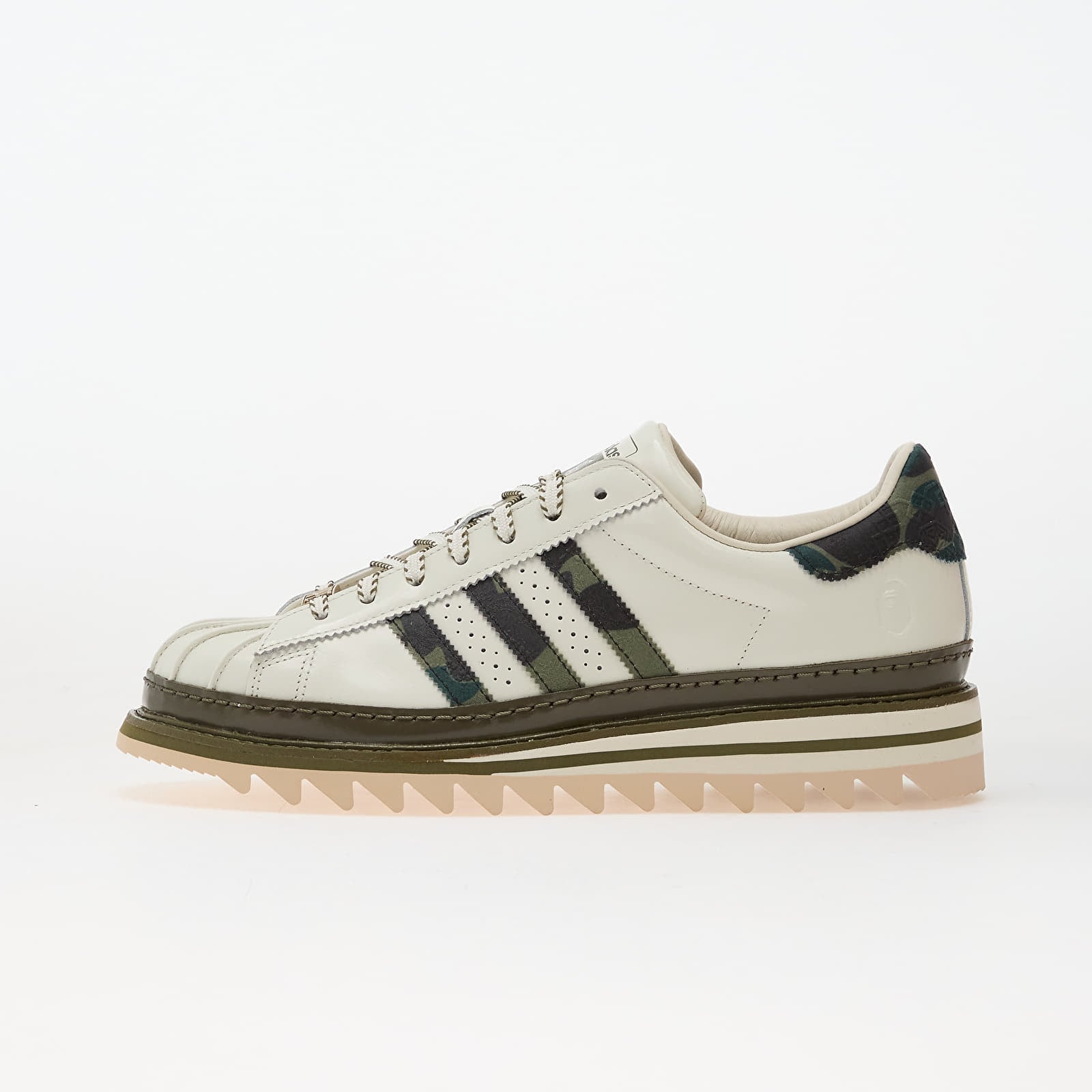 Pánské tenisky a boty adidas Clot X Bape® Superstar By Edison Chen Off White/ Branch/ Olive Cargo