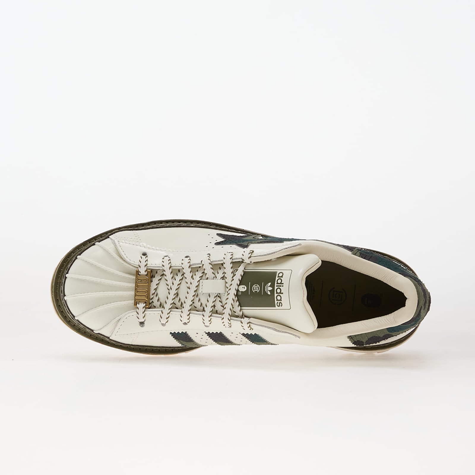 Pánské tenisky a boty adidas Clot X Bape® Superstar By Edison Chen Off White/ Branch/ Olive Cargo