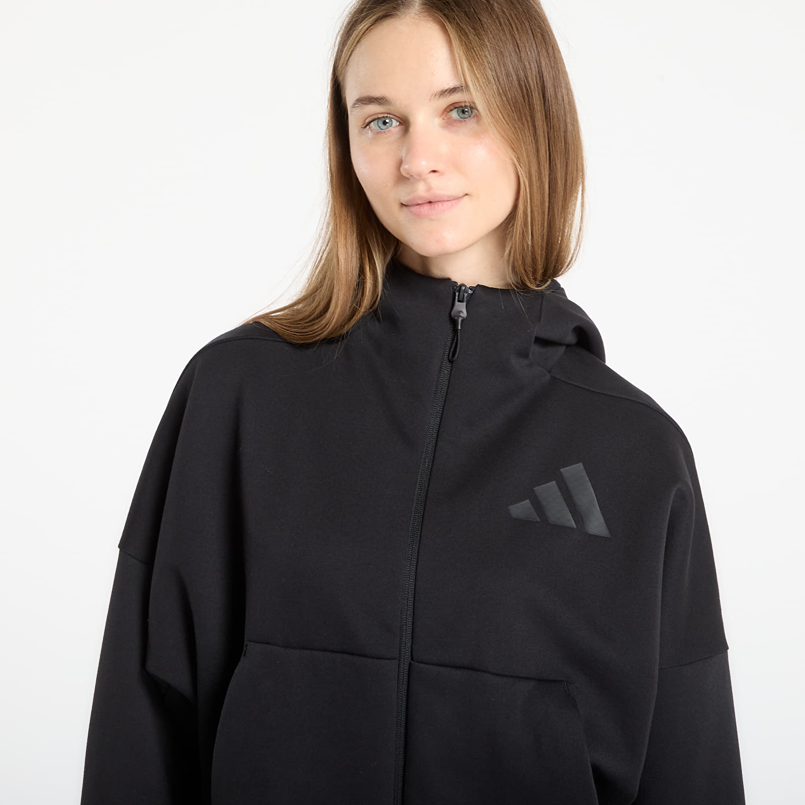 Hoodies and sweatshirts adidas W Z.N.E. Fz Black