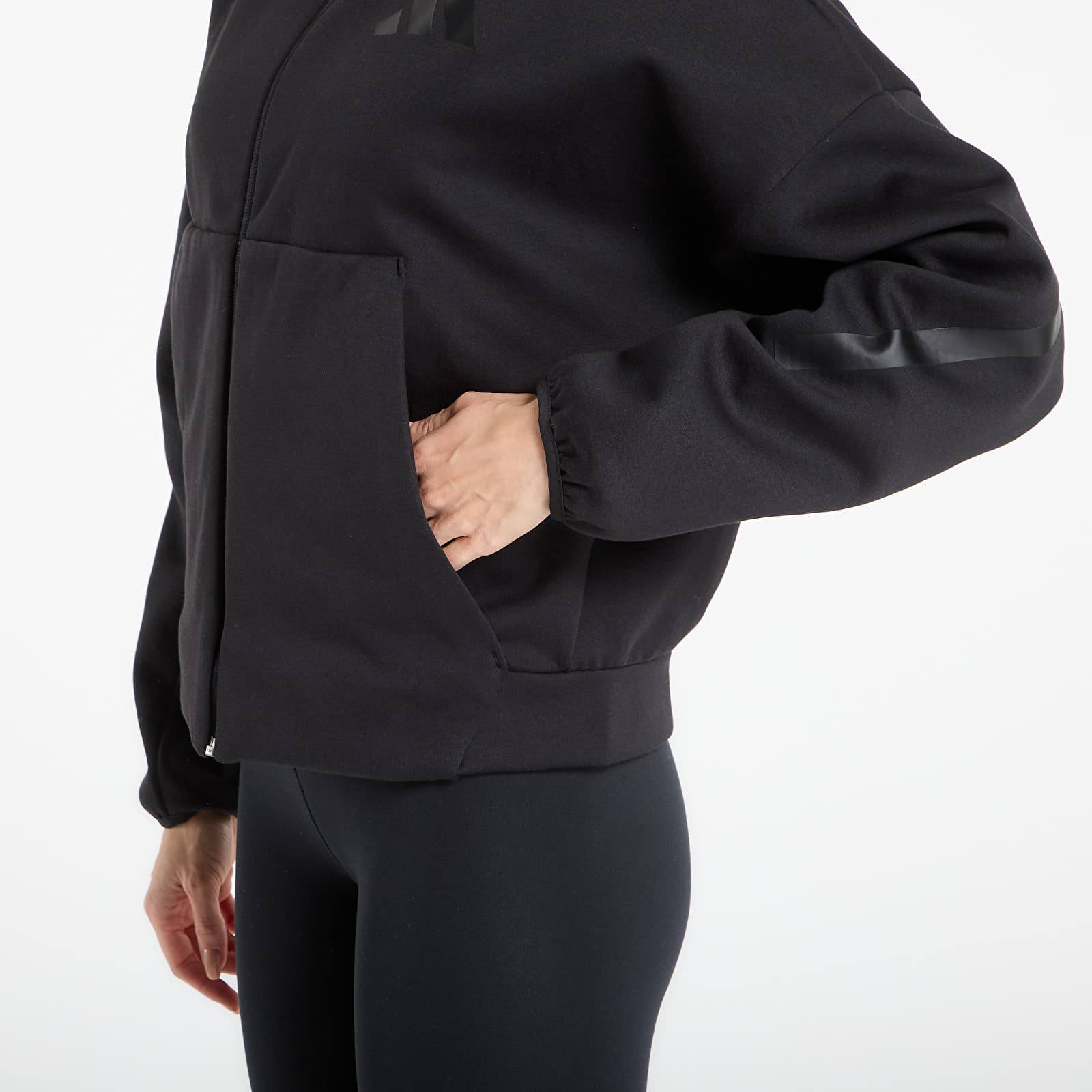 Hoodies and sweatshirts adidas W Z.N.E. Fz Black