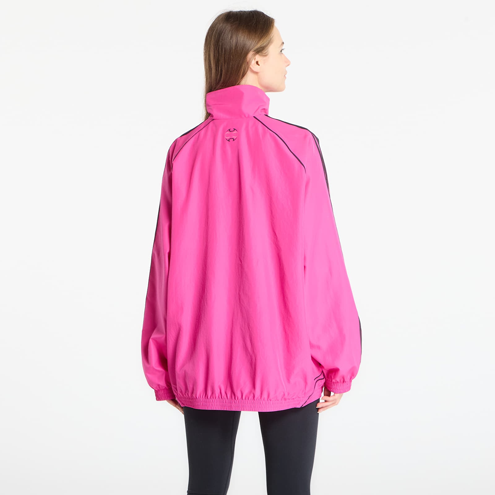 Jackets adidas Teamgeist Adicolor Oversized Woven Track Top Semi Lucid Fuchsia/ Better Scarlet/ Off White