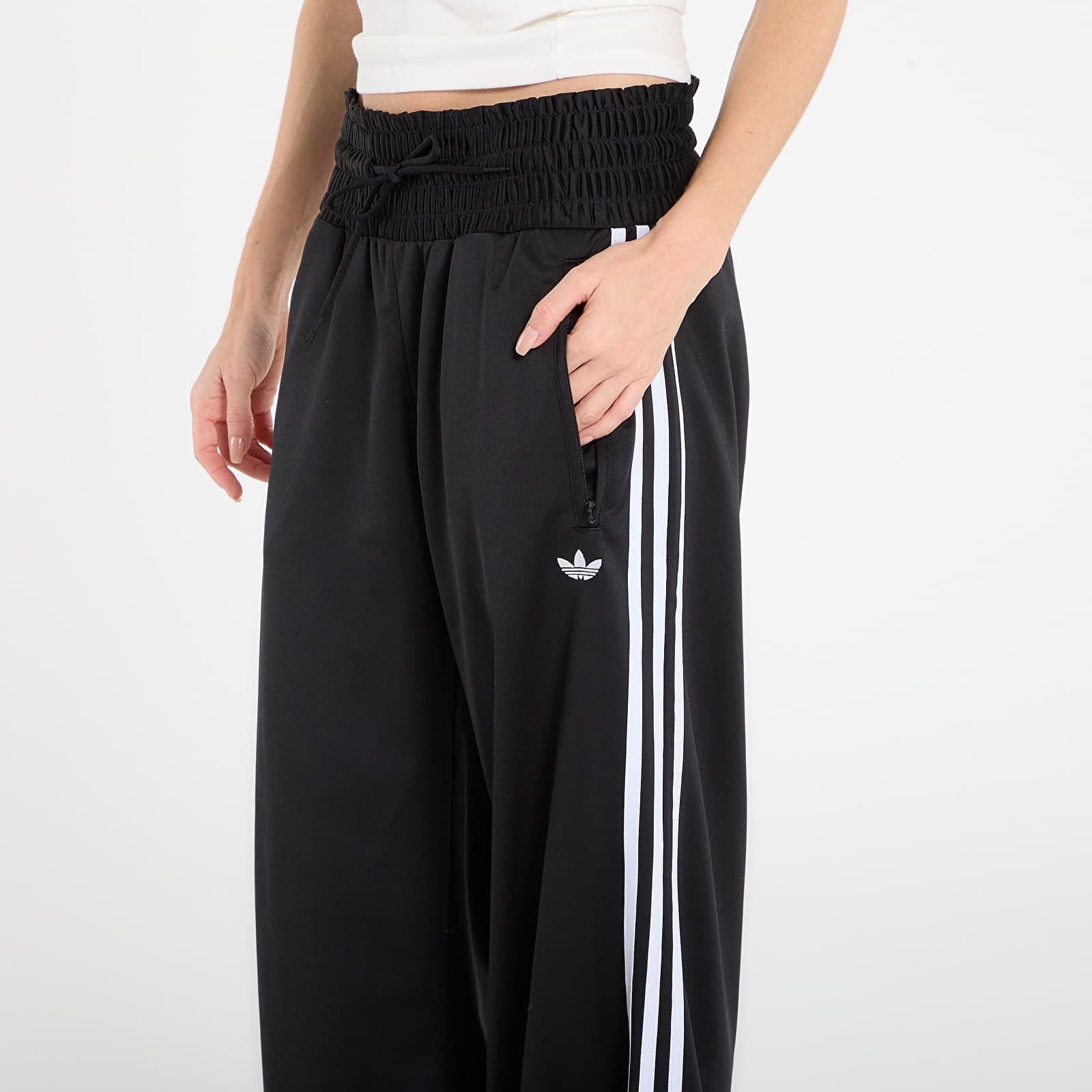 Pantaloni della tuta adidas Smocked Fb Track Pants Black
