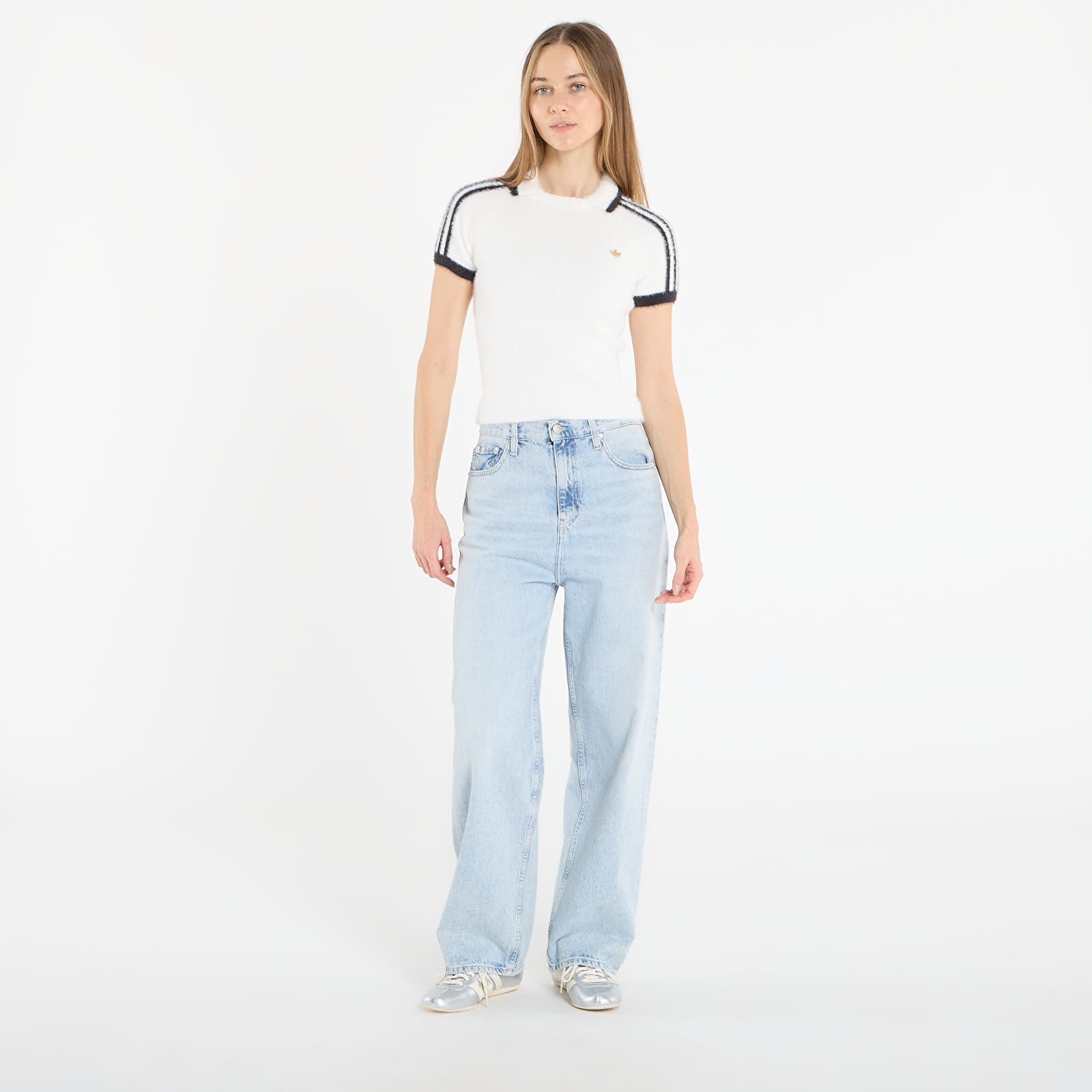 Trička adidas Knit Cali T Off White