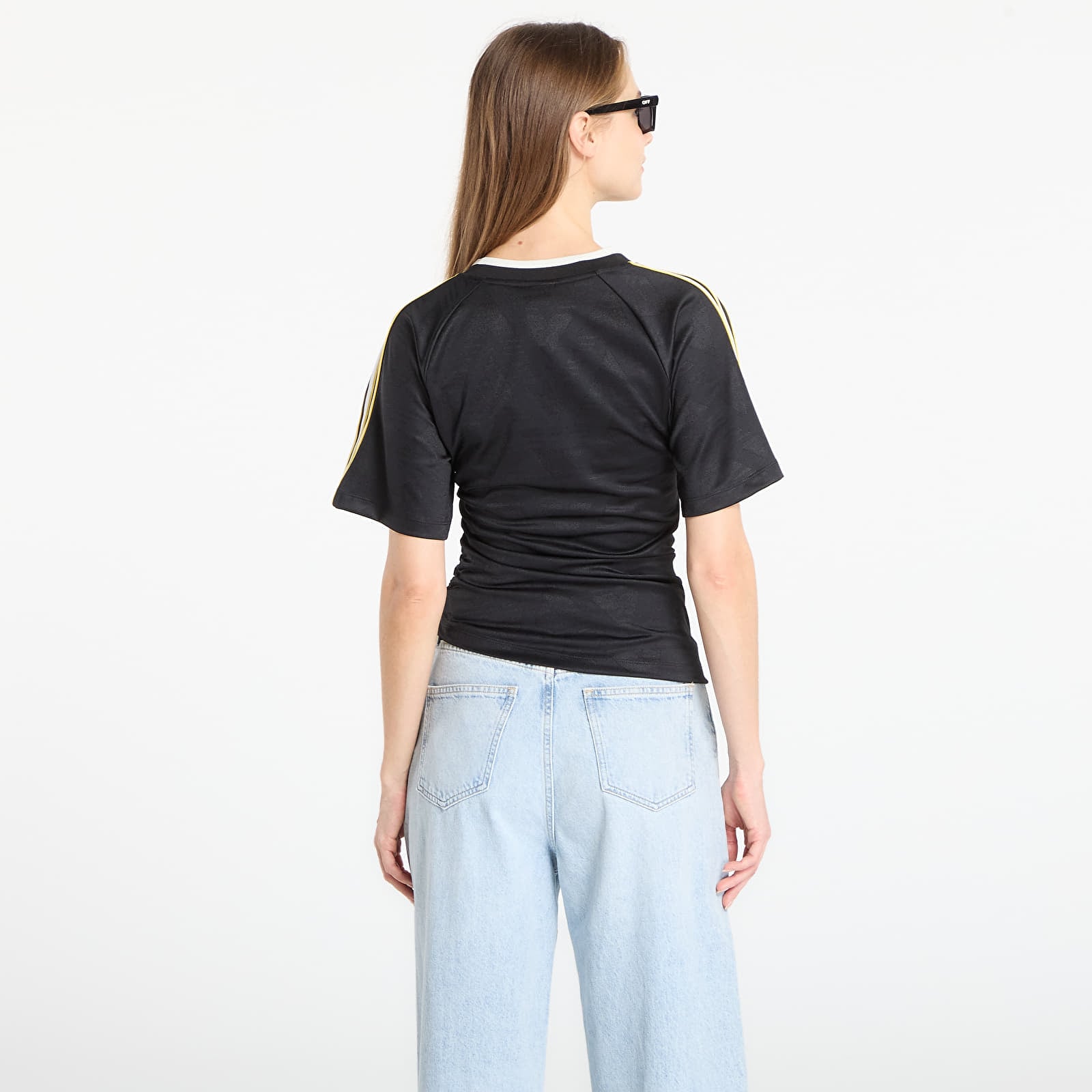 Magliette adidas Rouched Foot J Black