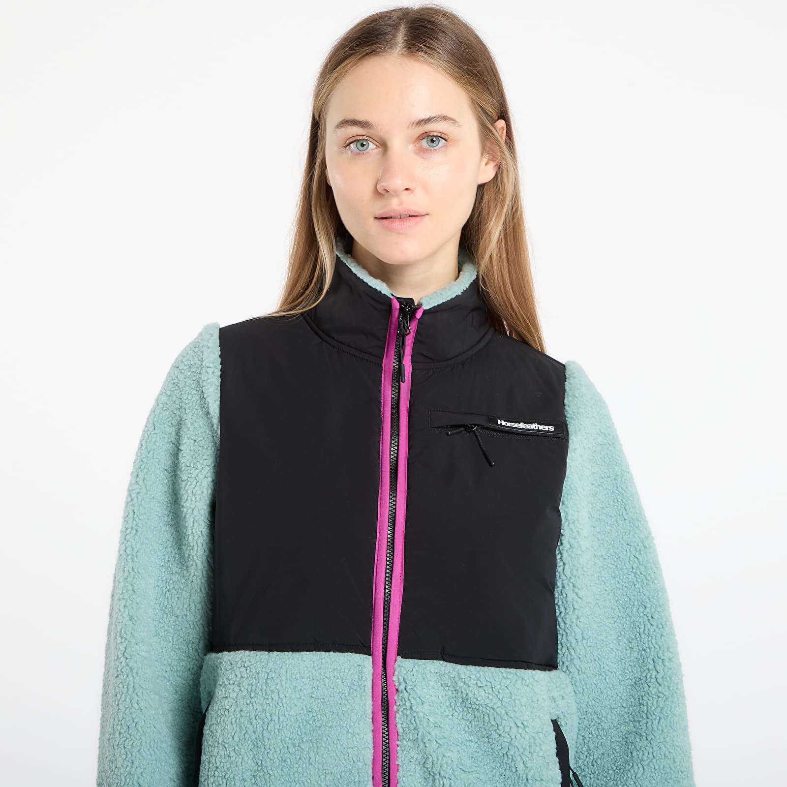 Dámske mikiny Horsefeathers Gema Sweatshirt Iceberg Green