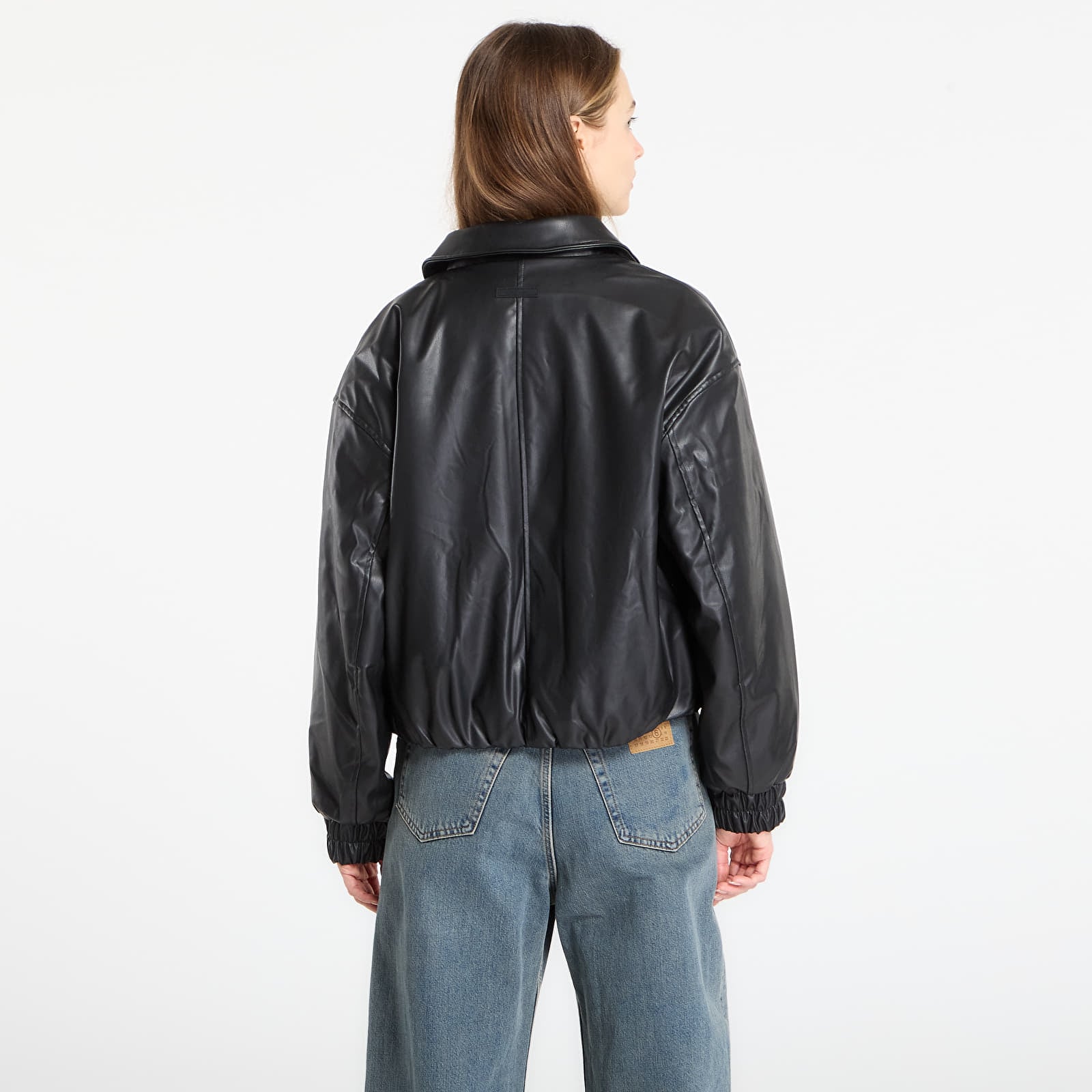 Takit Calvin Klein Jeans Faux Leather Insulated Jacket Black